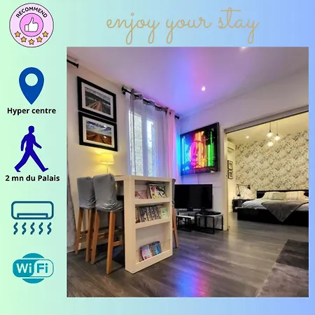 Centre , 3 Min Palais , Clim , Wifi * Cannes